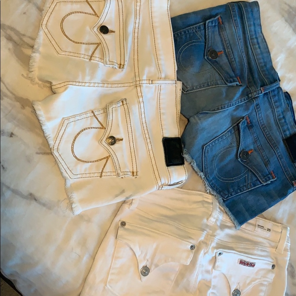 True religion/ Hudson shorts